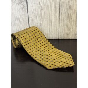 Robert Talbott Best of Class Silk Tie Gold Navy Geometric Nordstrom EC